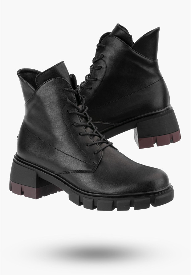 Botki Damskie Czarne Trapery Filippo DBT4733-23 BK