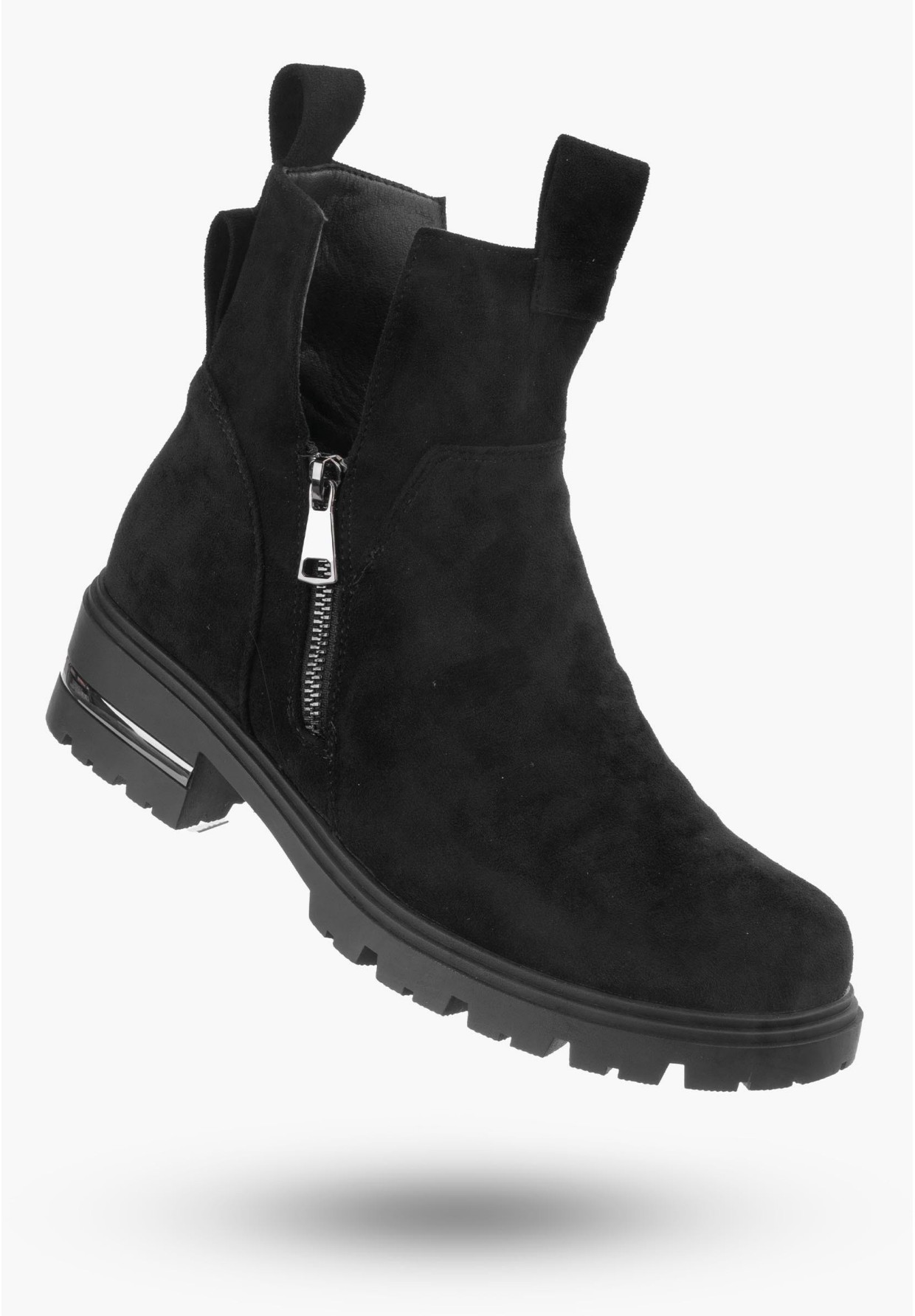 Botki Damskie Czarne Trapery Filippo DBT4812/23 BK