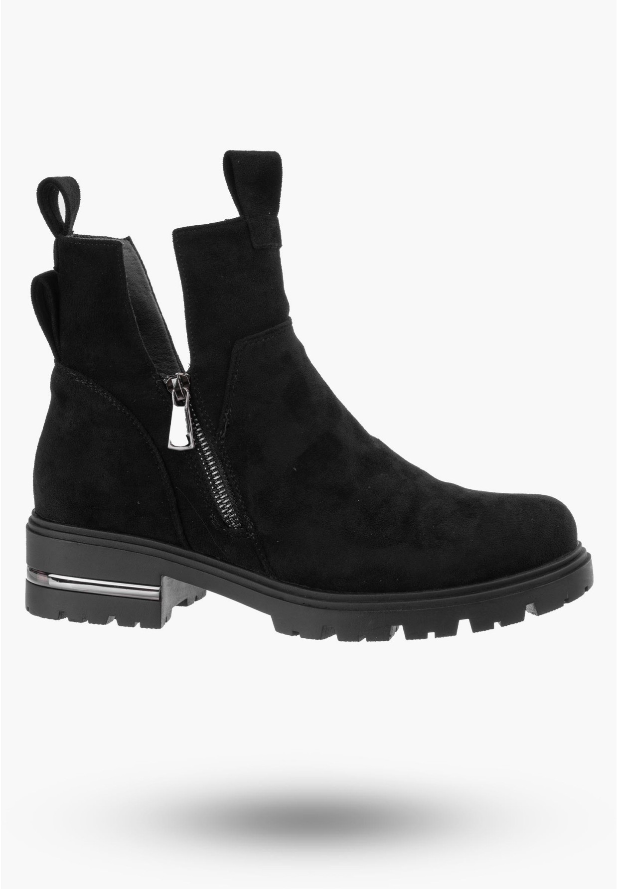 Botki Damskie Czarne Trapery Filippo DBT4812/23 BK