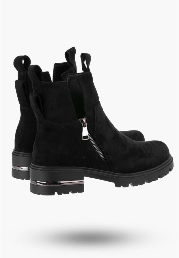 Botki Damskie Czarne Trapery Filippo DBT4812/23 BK