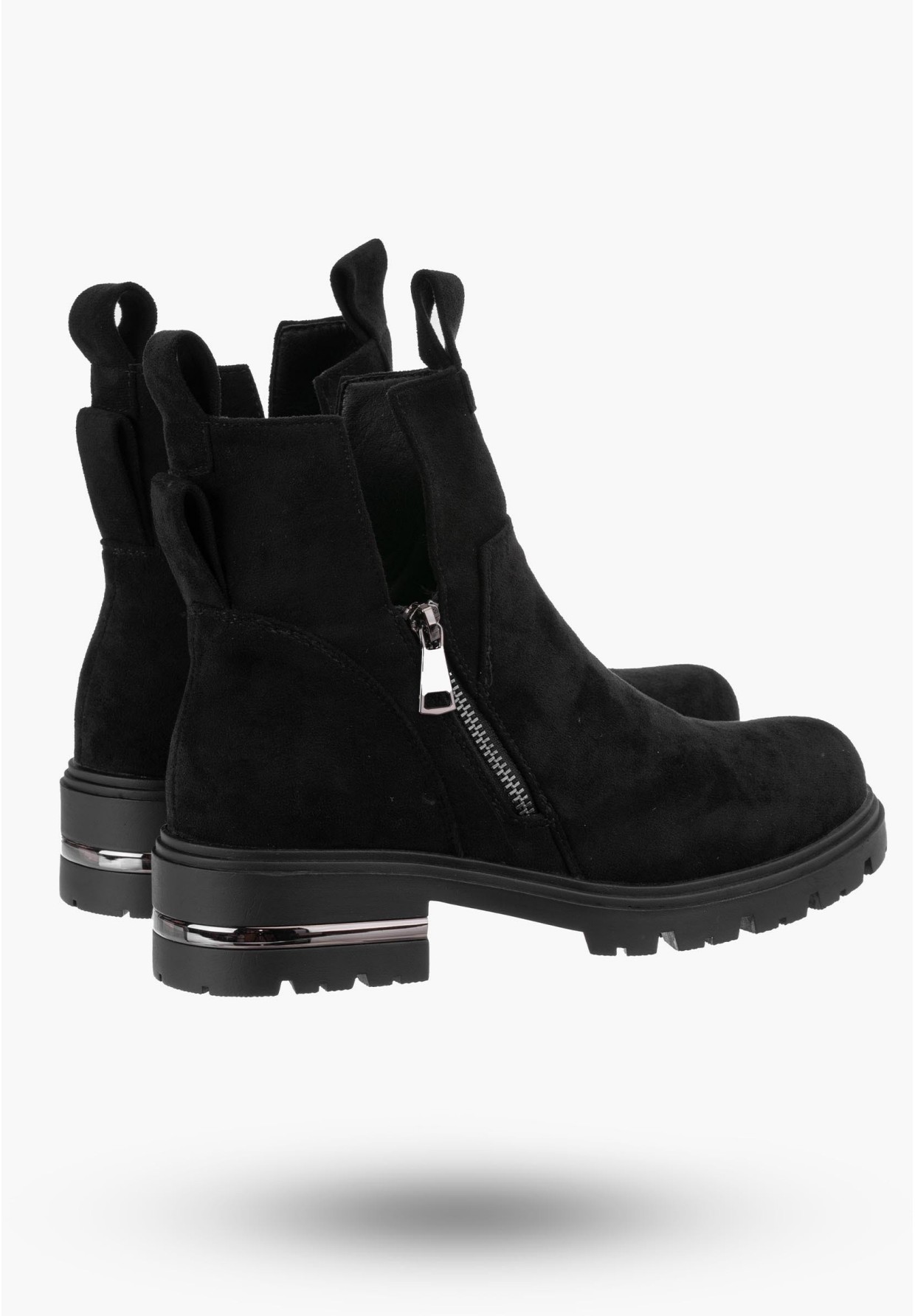 Botki Damskie Czarne Trapery Filippo DBT4812/23 BK