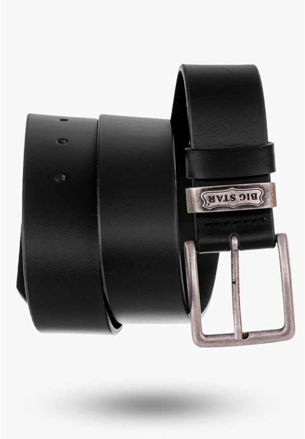 Pasek BIG STAR Skórzany Czarny MM675007