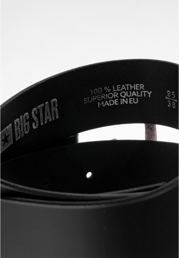 Pasek BIG STAR Skórzany Czarny MM675007