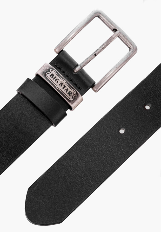 Pasek BIG STAR Skórzany Czarny MM675007
