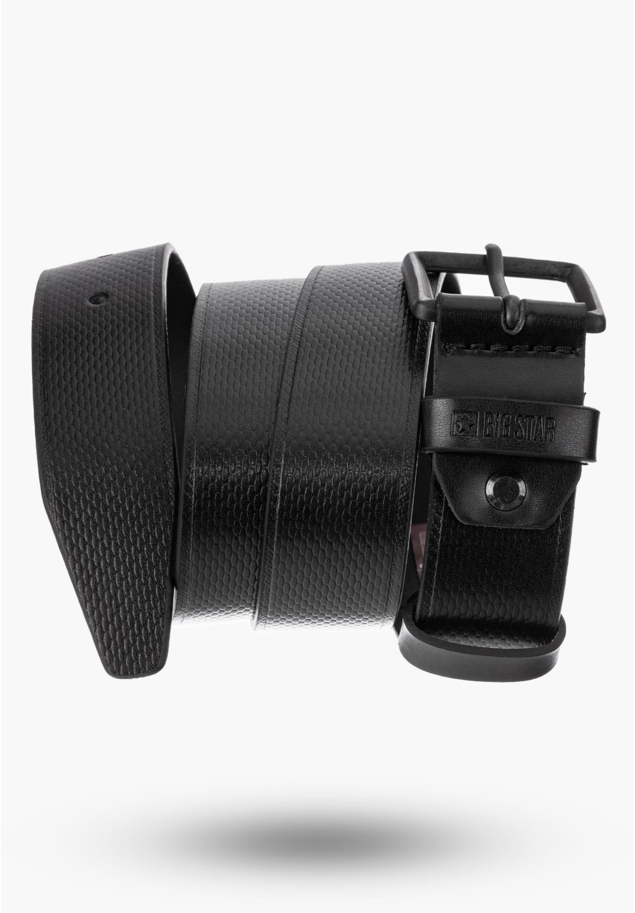 Pasek BIG STAR Skórzany Czarny II675073