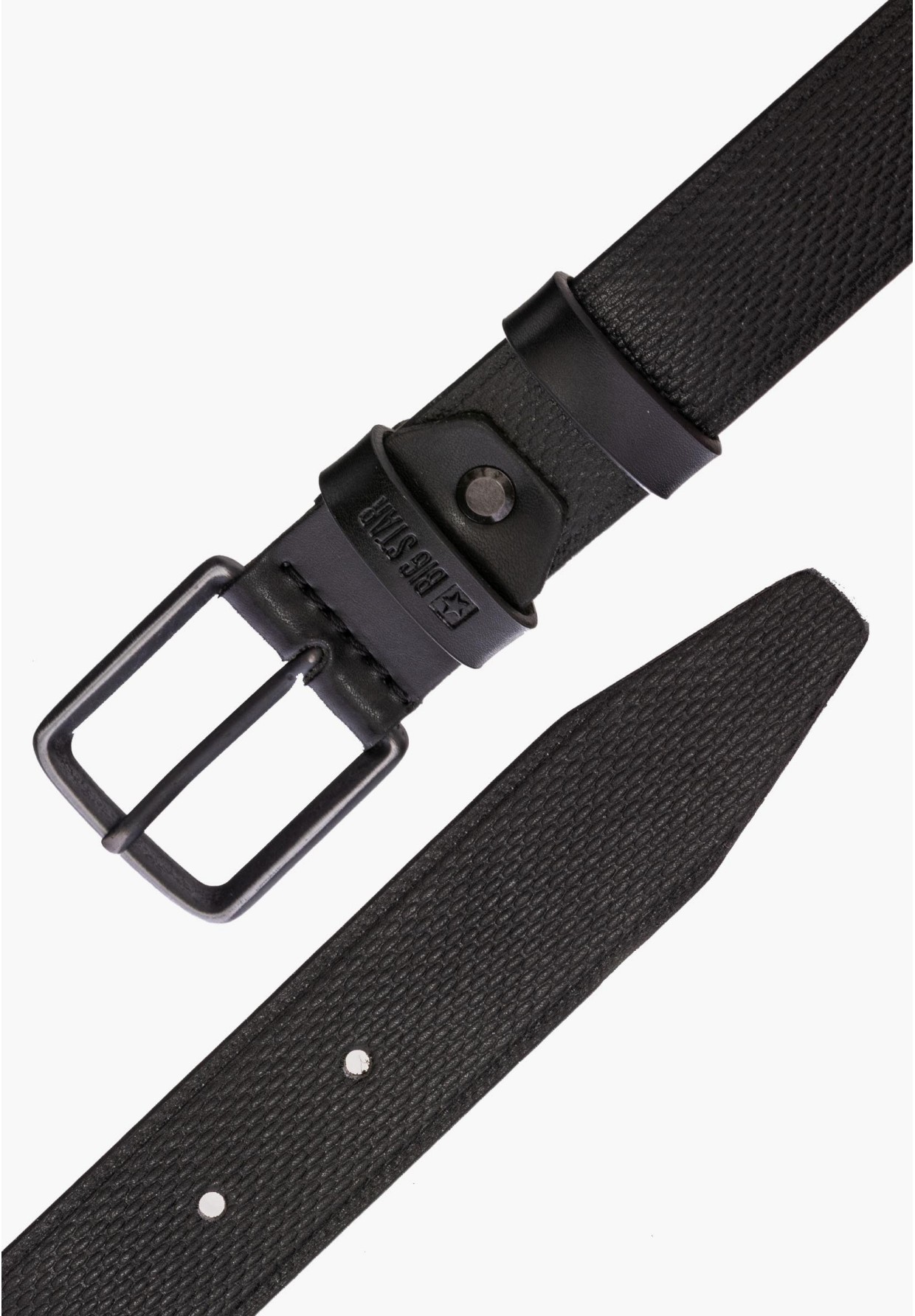 Pasek BIG STAR Skórzany Czarny II675073