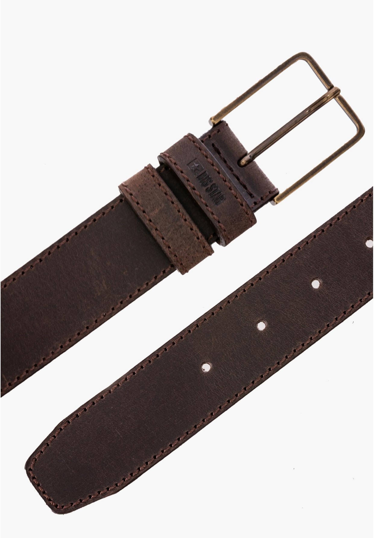 Pasek BIG STAR Skórzany Brązowy OO675001
