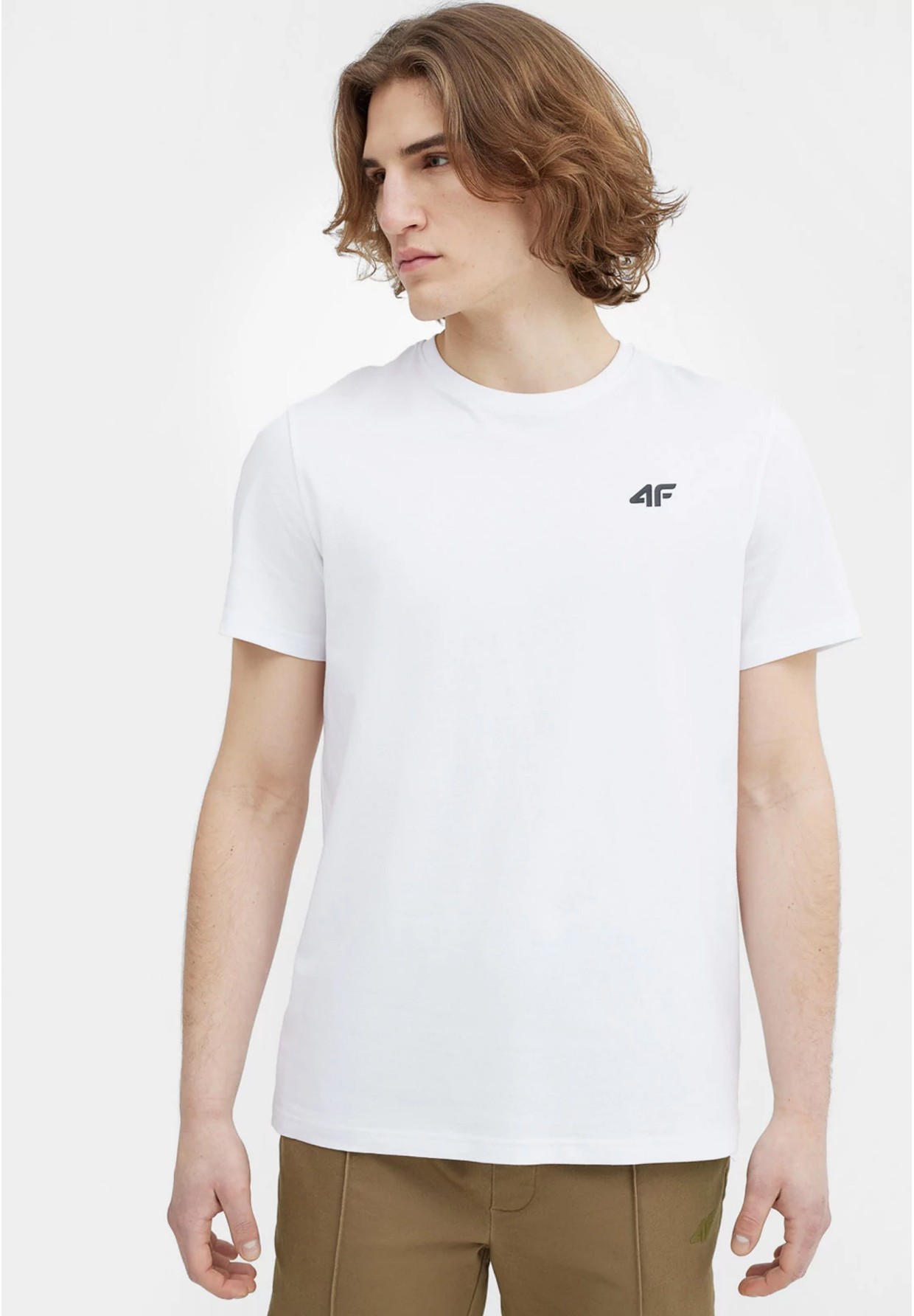 Koszulka Męska 4F T-shirt Biały Basic Logo
