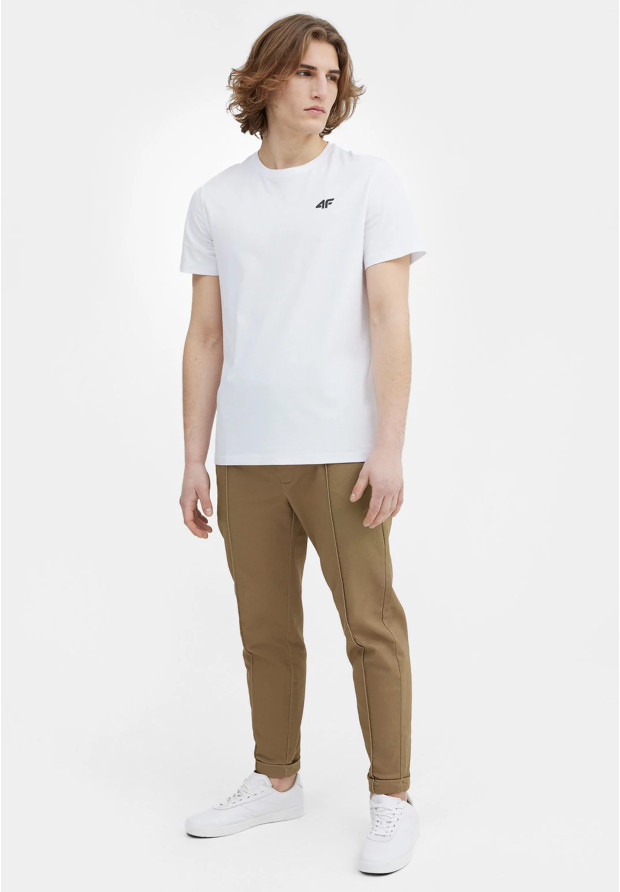 Koszulka Męska 4F T-shirt Biały Basic Logo