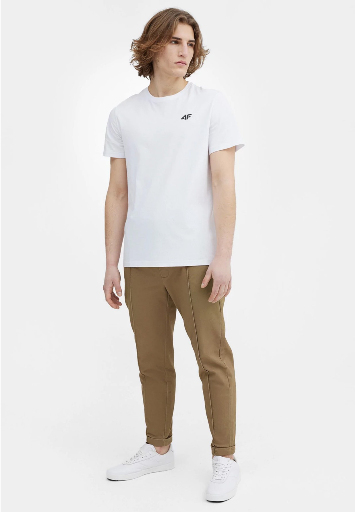 Koszulka Męska 4F T-shirt Biały Basic Logo