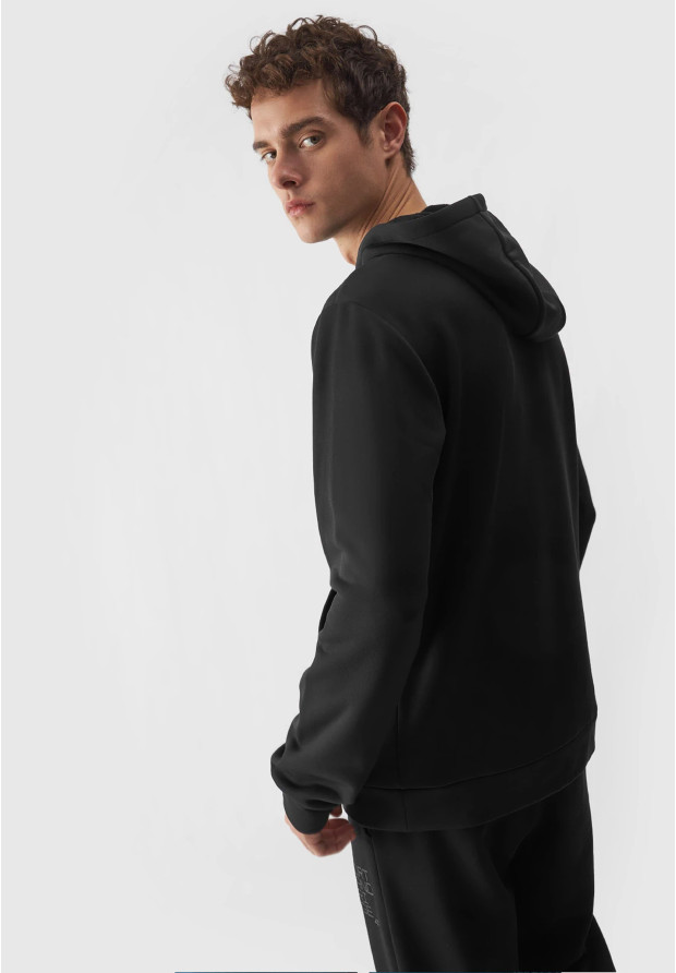Bluza Męska 4F z kapturem Czarna Logo