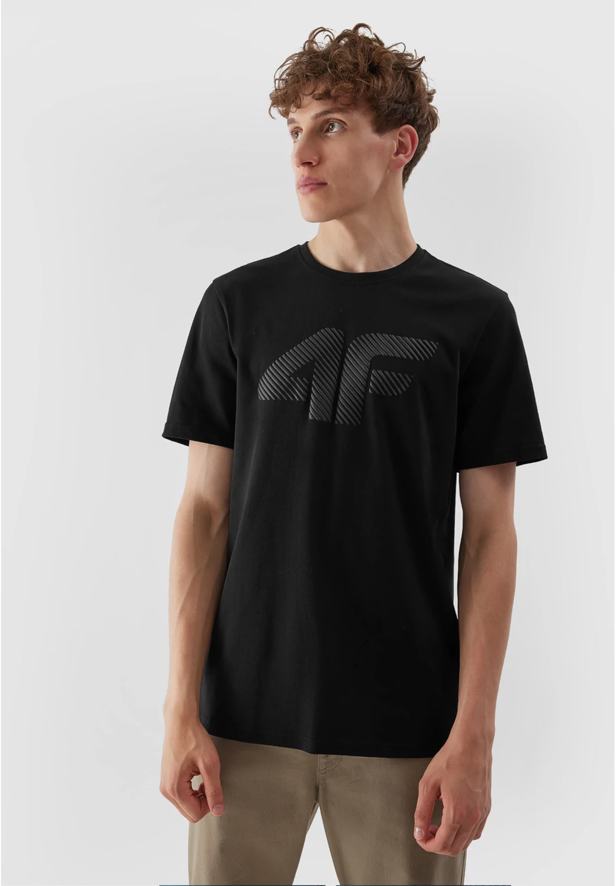 Koszulka Męska 4F T-shirt Czarny Logo