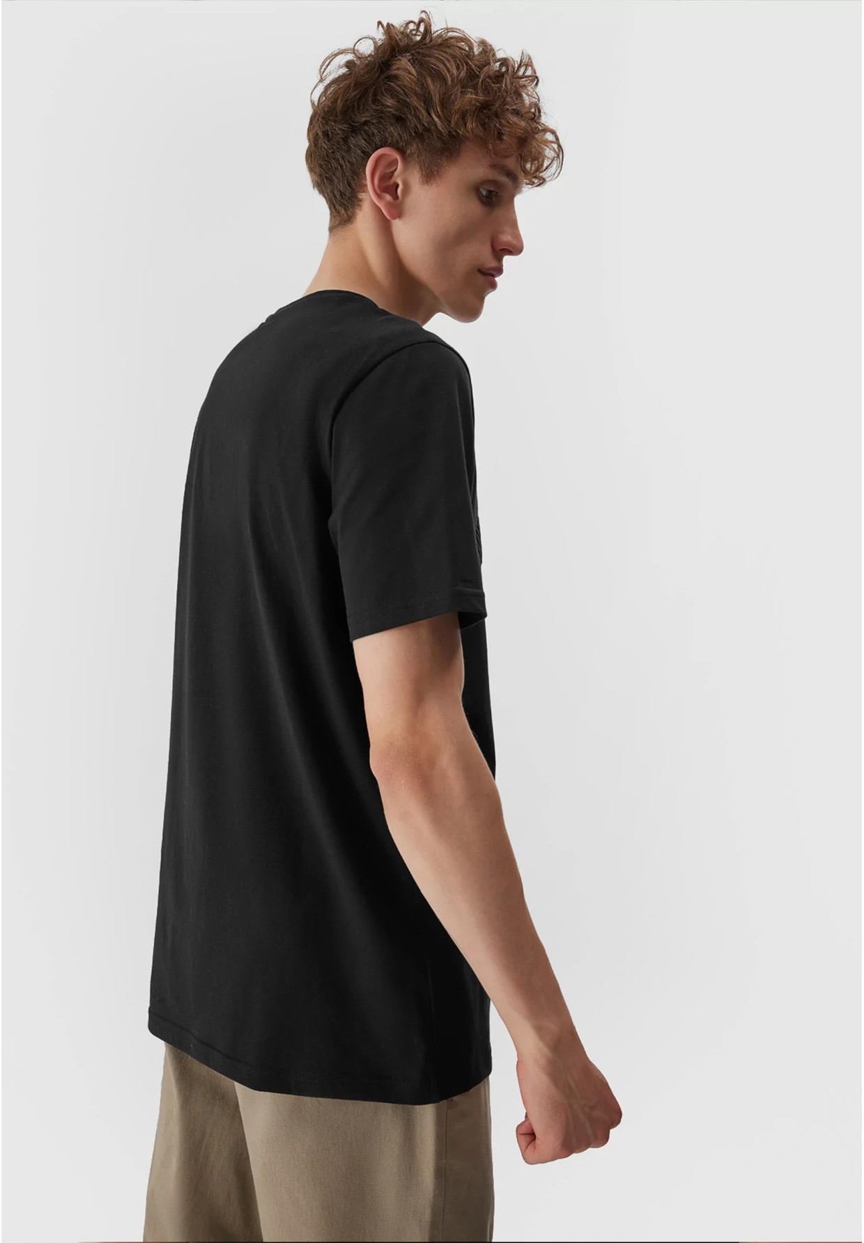 Koszulka Męska 4F T-shirt Czarny Logo