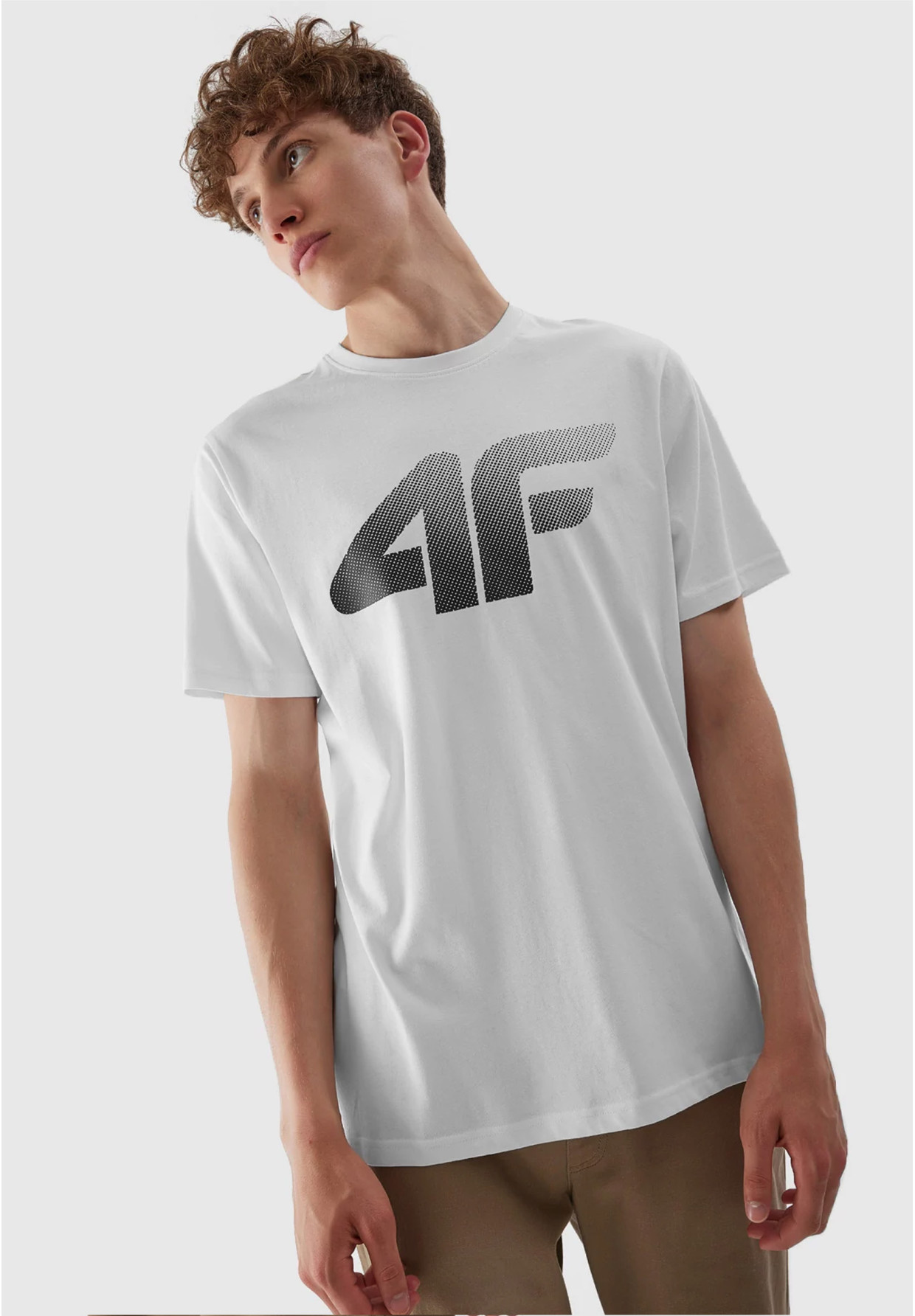 Koszulka Męska 4F T-shirt Biały Logo