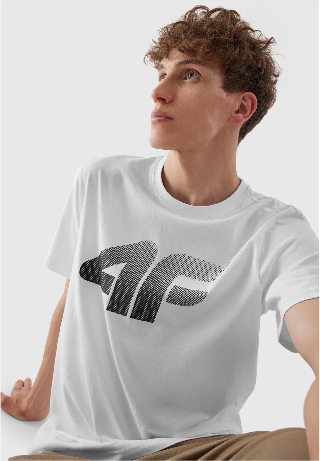 Koszulka Męska 4F T-shirt Biały Logo