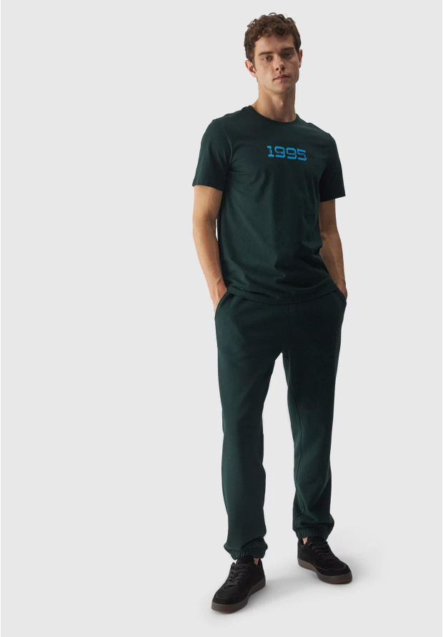 Koszulka Męska 4F T-shirt Zielony Logo