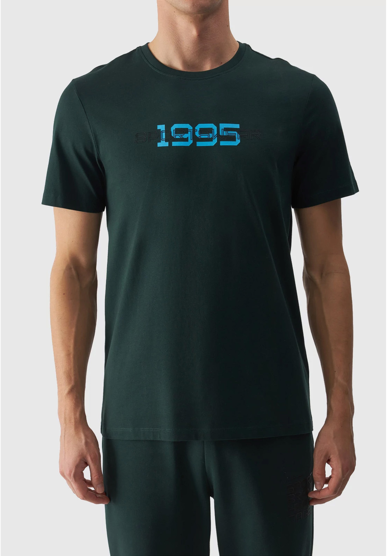 Koszulka Męska 4F T-shirt Zielony Logo