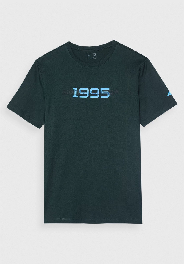 Koszulka Męska 4F T-shirt Zielony Logo