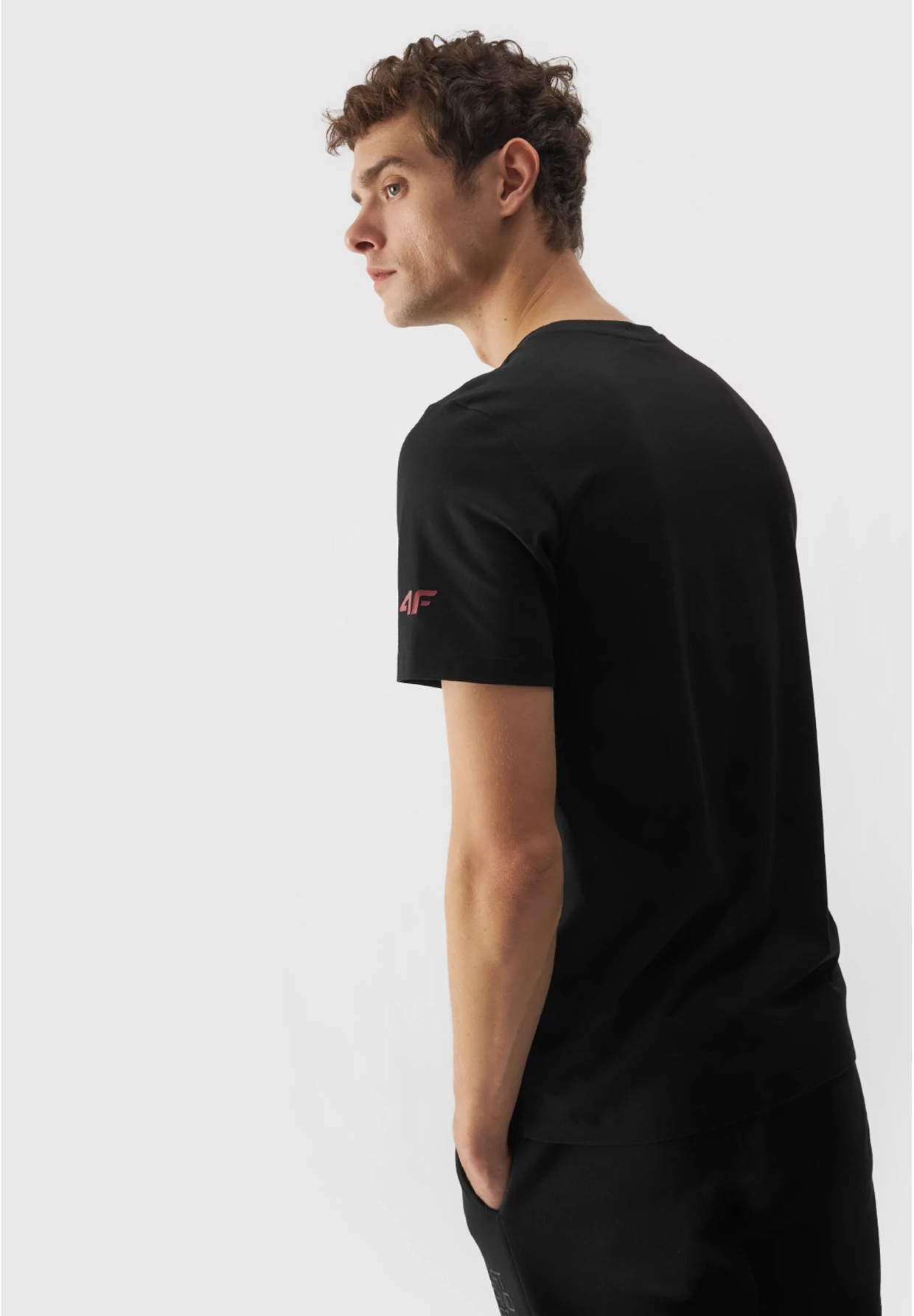 Koszulka Męska 4F T-shirt Czarny Logo