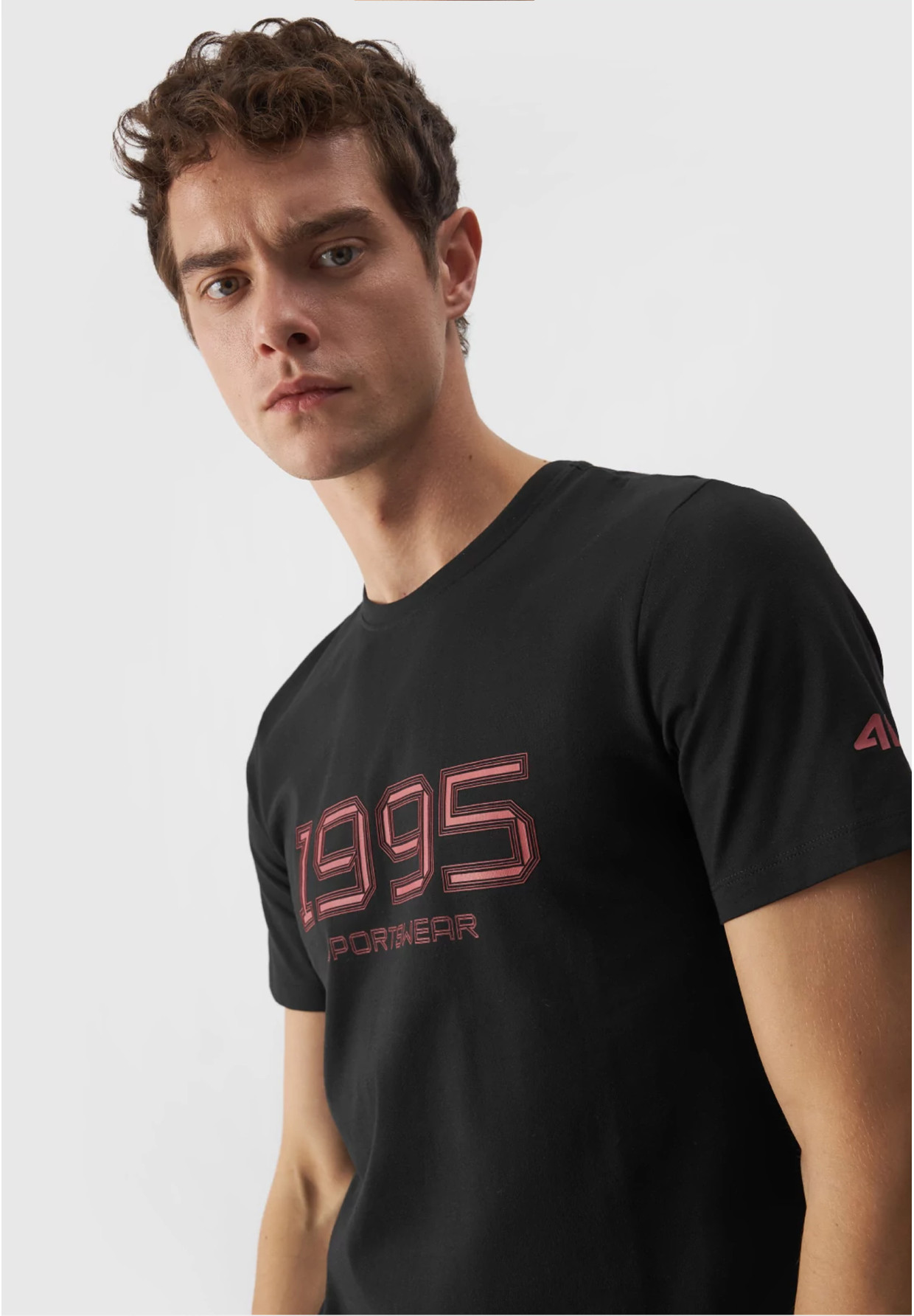Koszulka Męska 4F T-shirt Czarny Logo