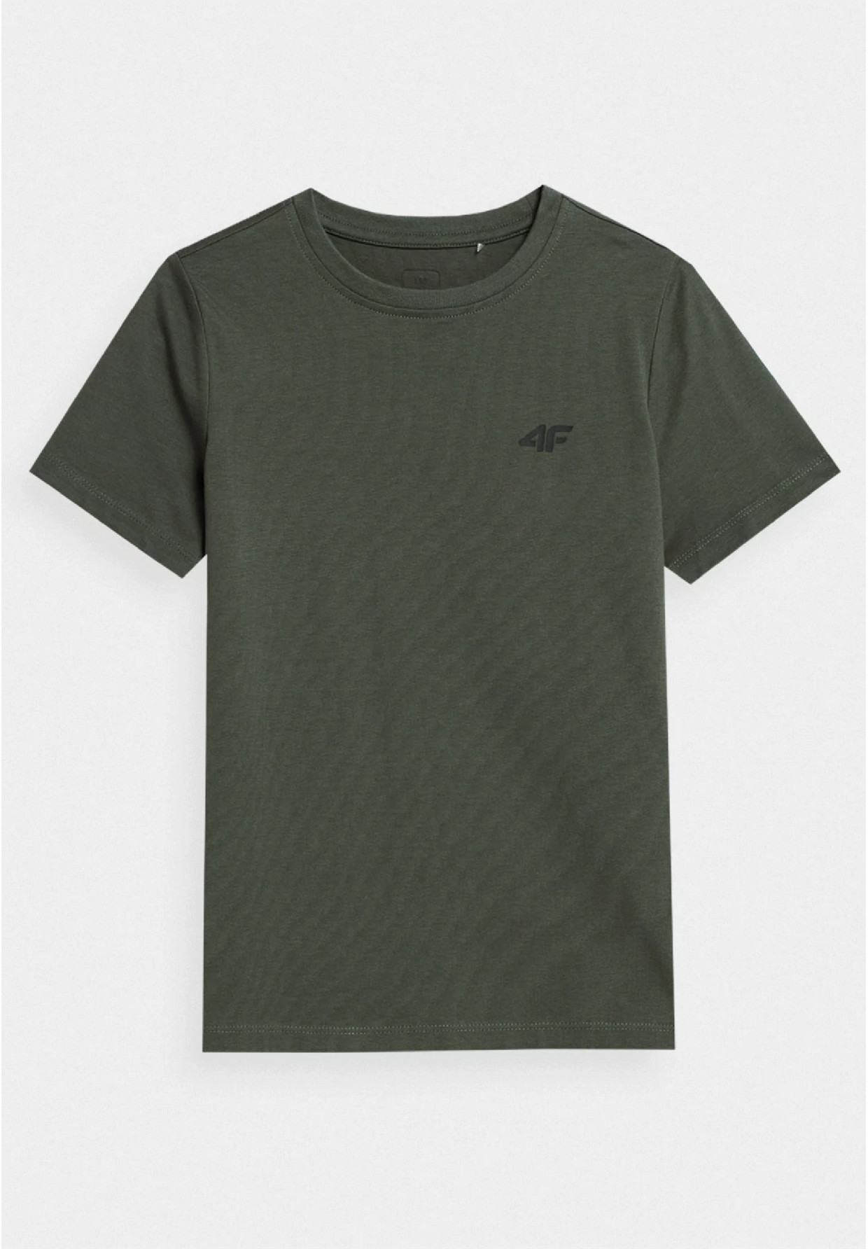 Koszulka 4F chłopięca zielona basic T-shirt 4FJRMM00TTSHM1599