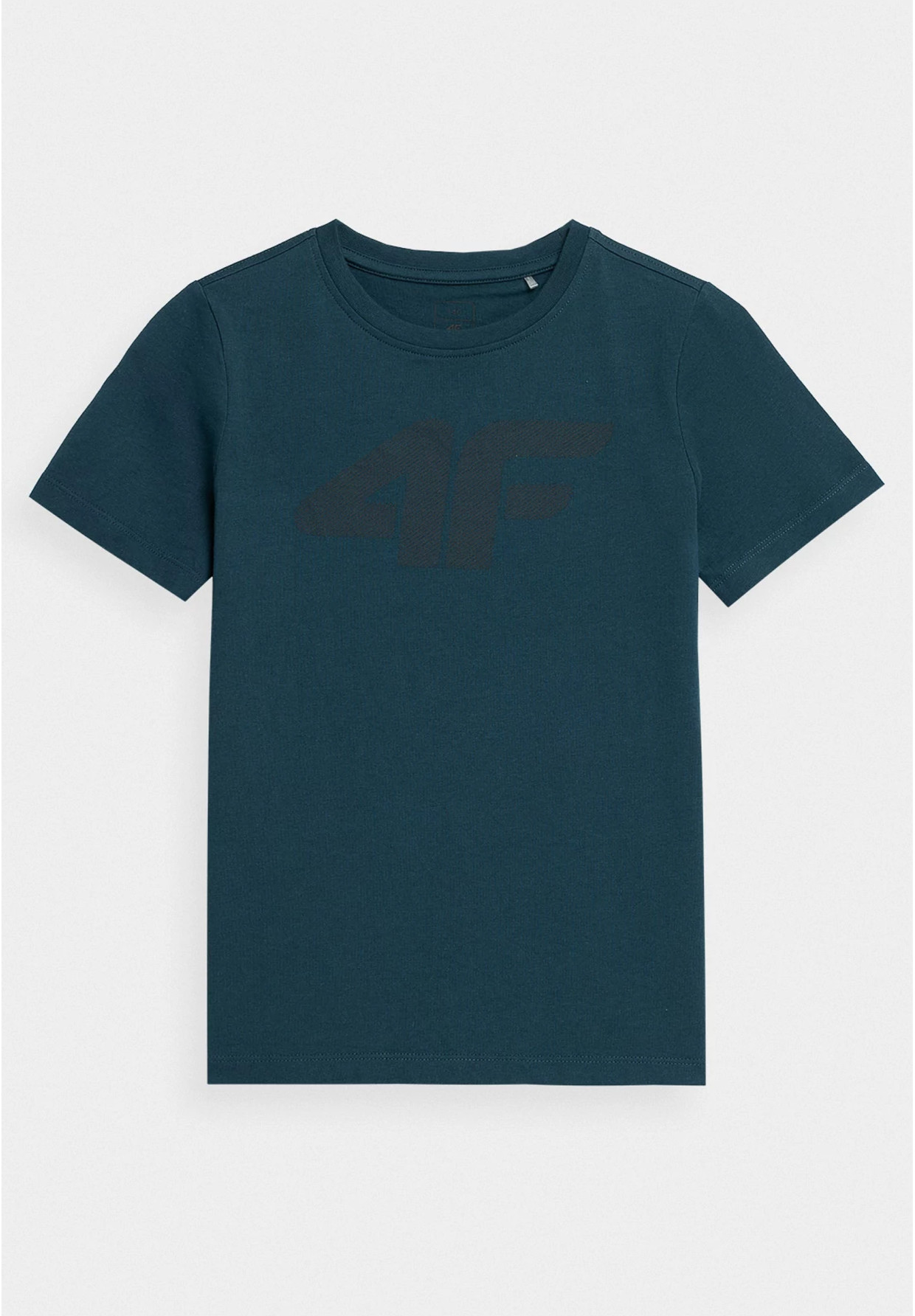 Koszulka 4F chłopięca granatowa duże logo