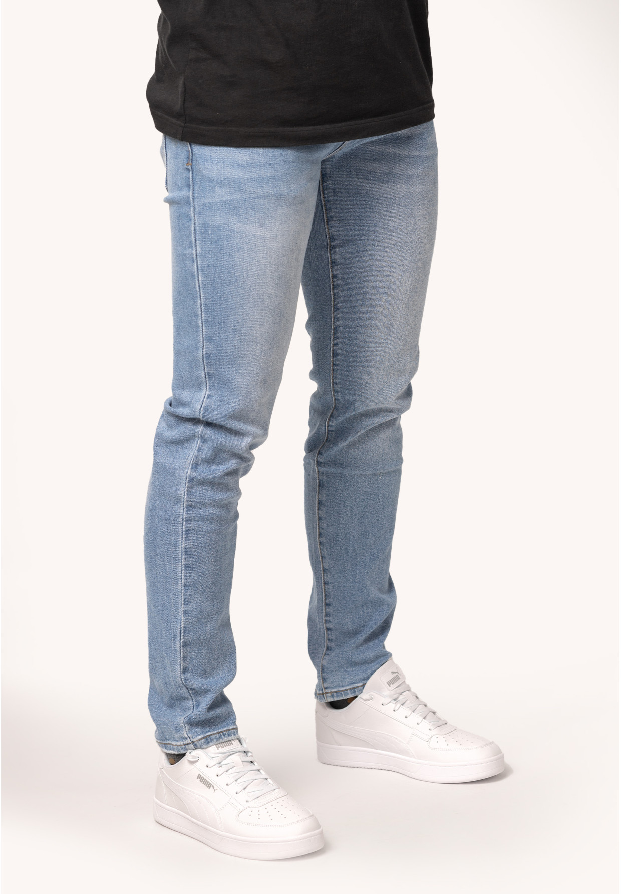 Spodnie męskie jeansowe jasne slim fit