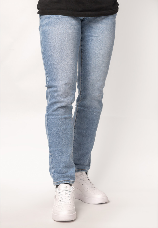 Spodnie męskie jeansowe jasne slim fit