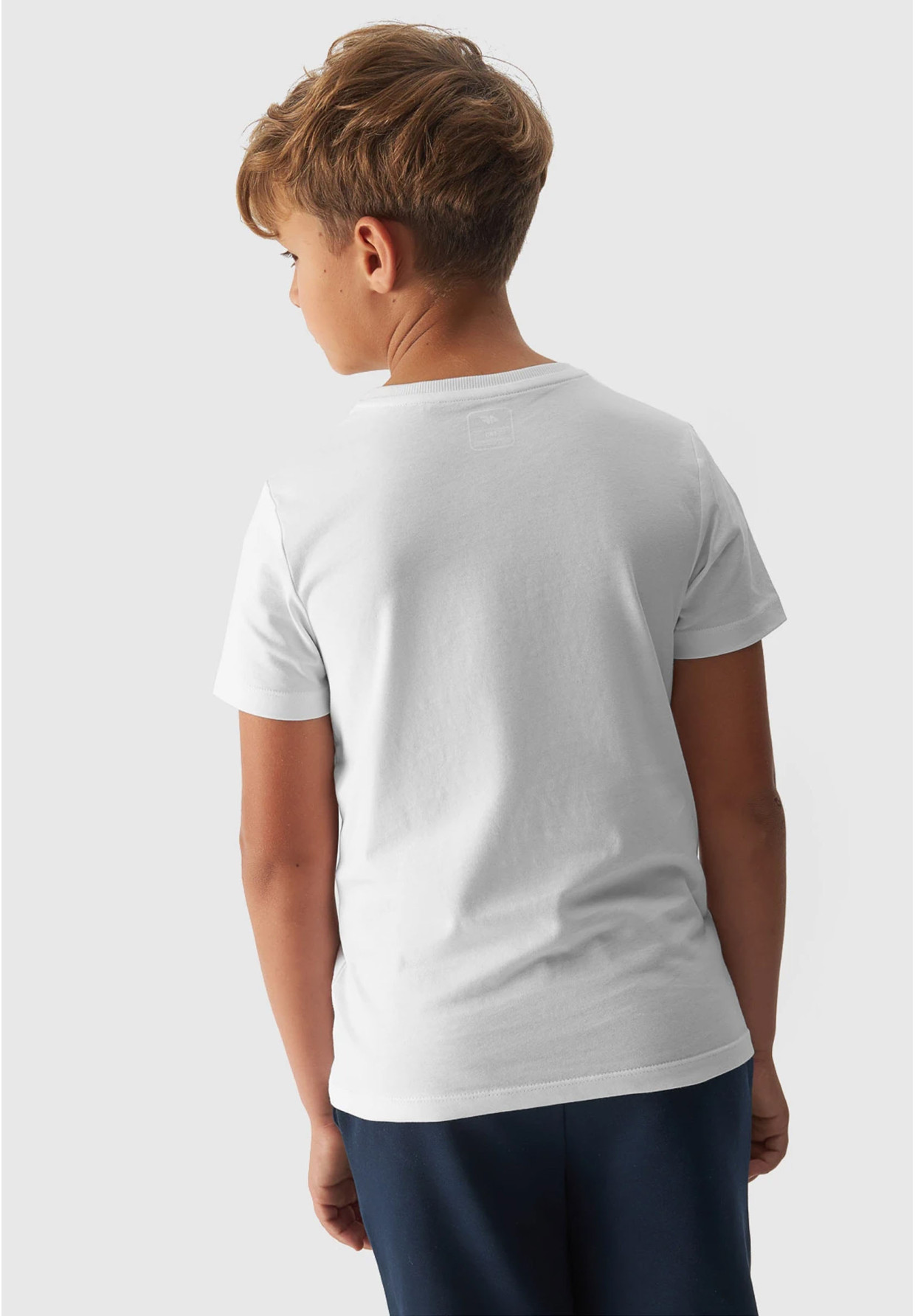 Koszulka 4F chłopięca biały t-shirt basic