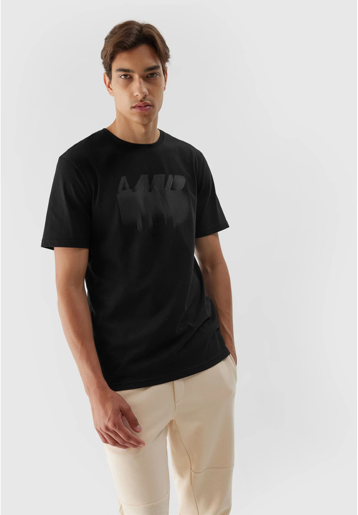 Koszulka Męska 4F T-shirt Czarny Logo