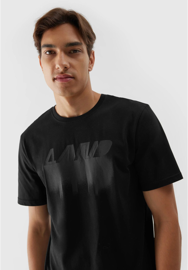 Koszulka Męska 4F T-shirt Czarny Logo