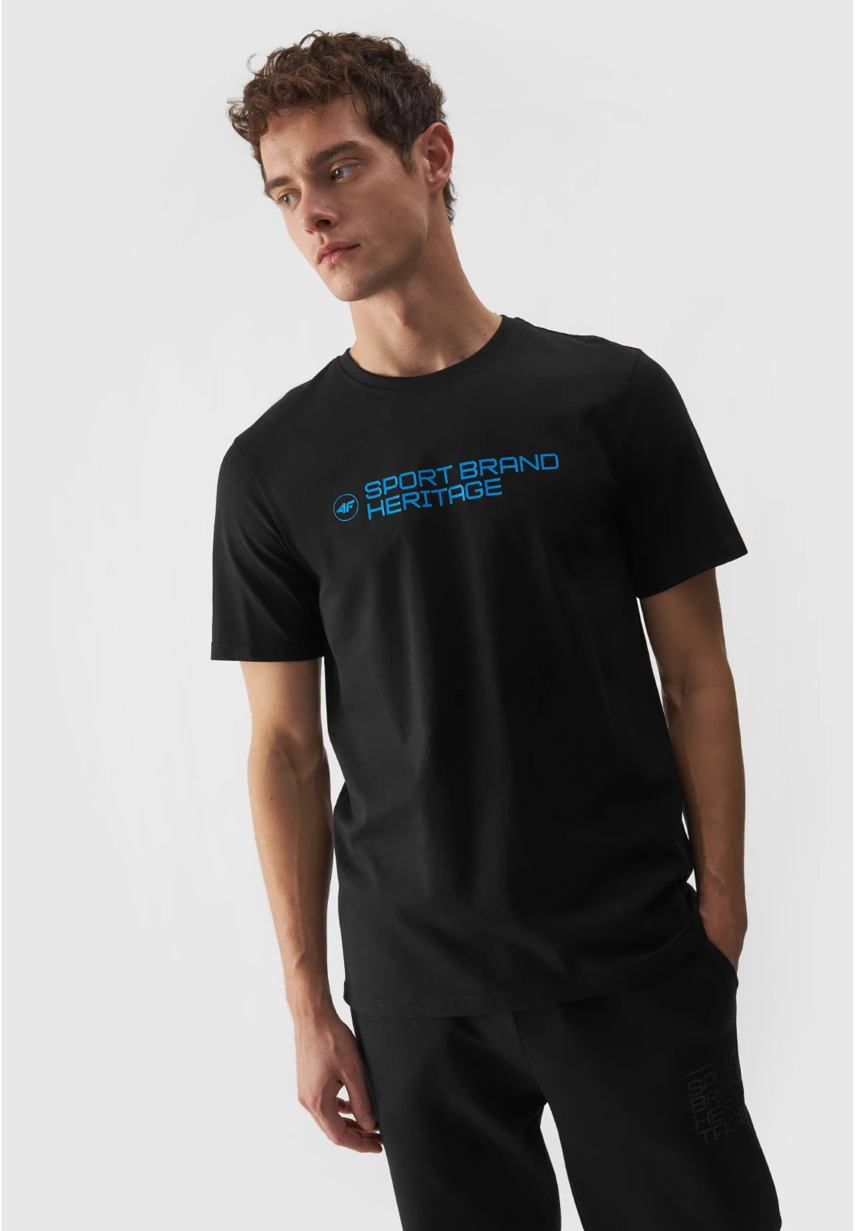 Koszulka Męska 4F T-shirt Czarny Logo