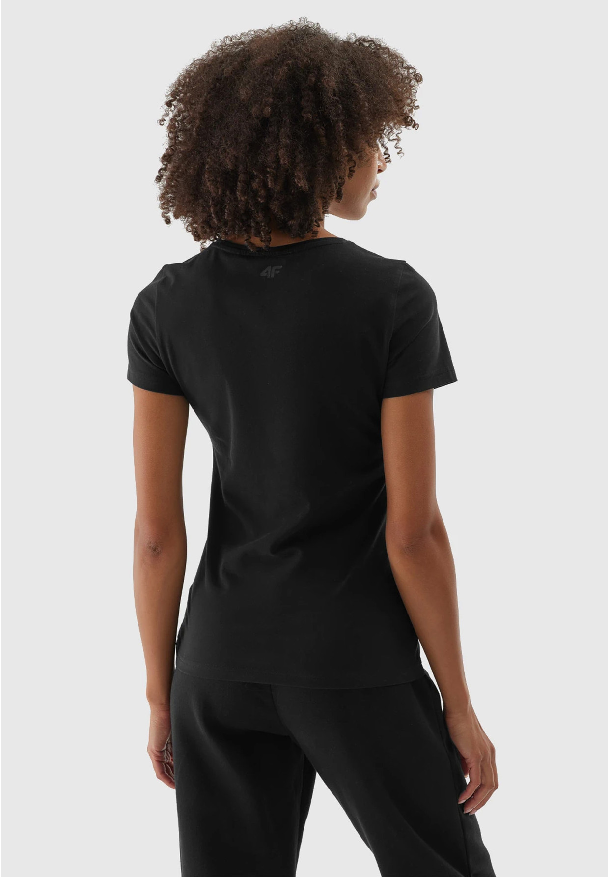 Koszulka 4F damska czarny t-shirt basic