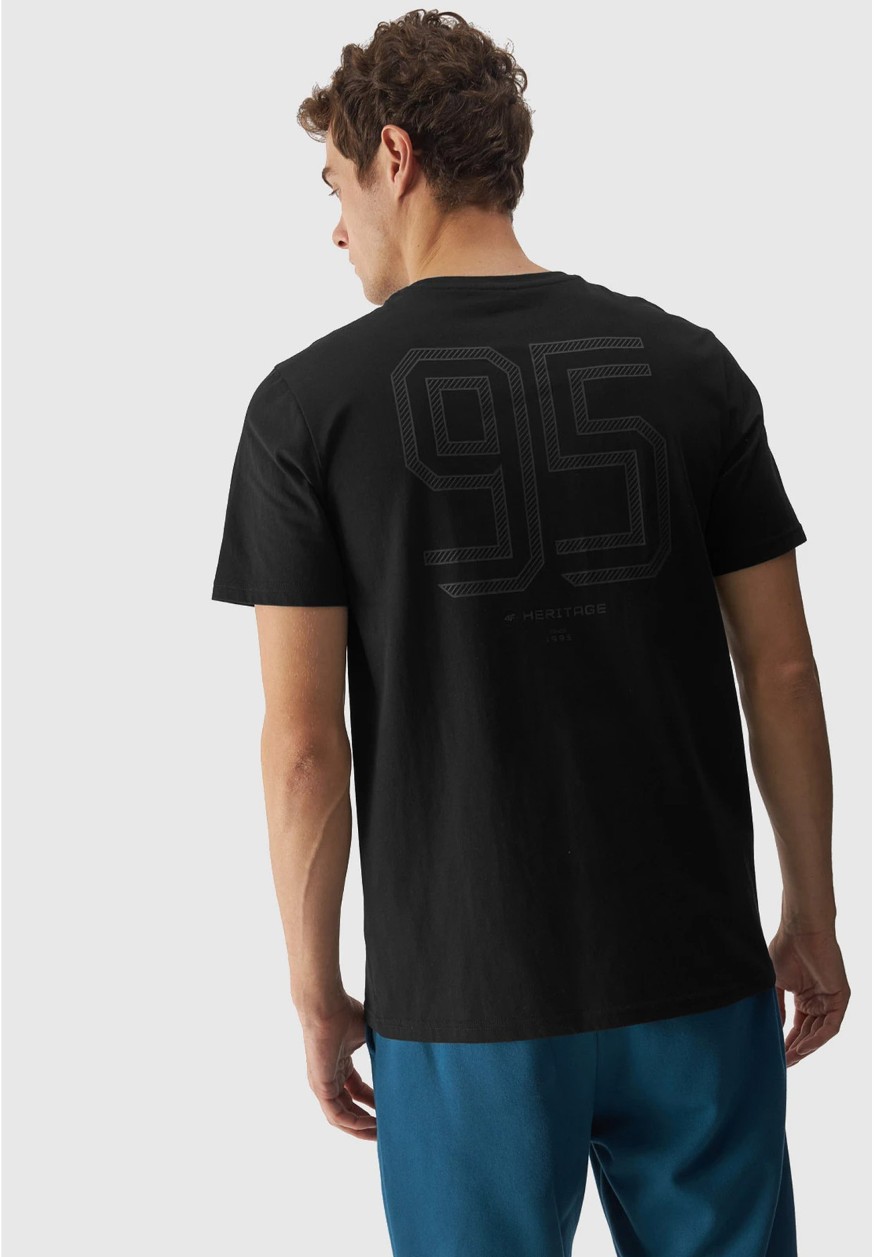 Koszulka Męska 4F T-shirt Czarny Logo