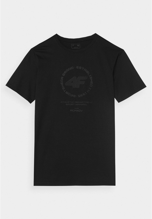 Koszulka Męska 4F T-shirt Czarny Logo