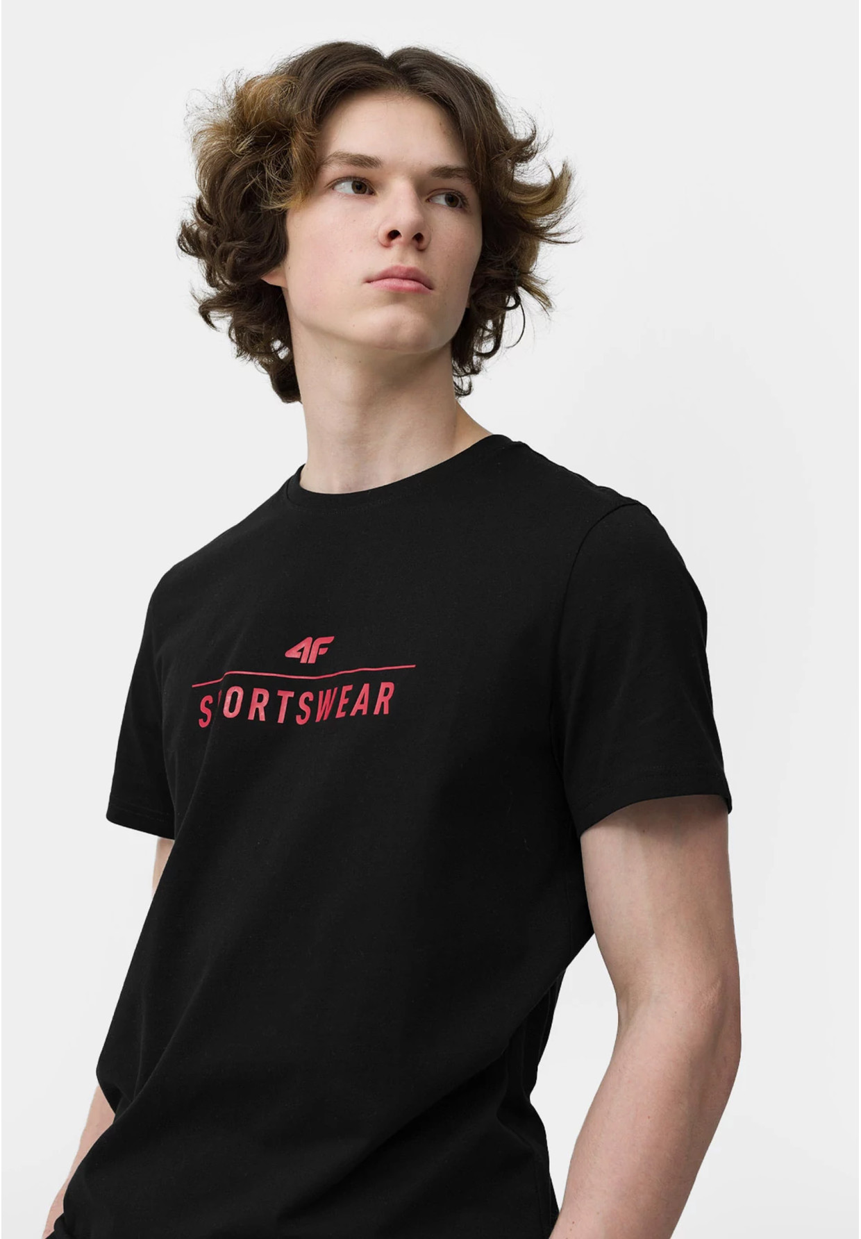 Koszulka Męska 4F T-shirt Czarny Logo