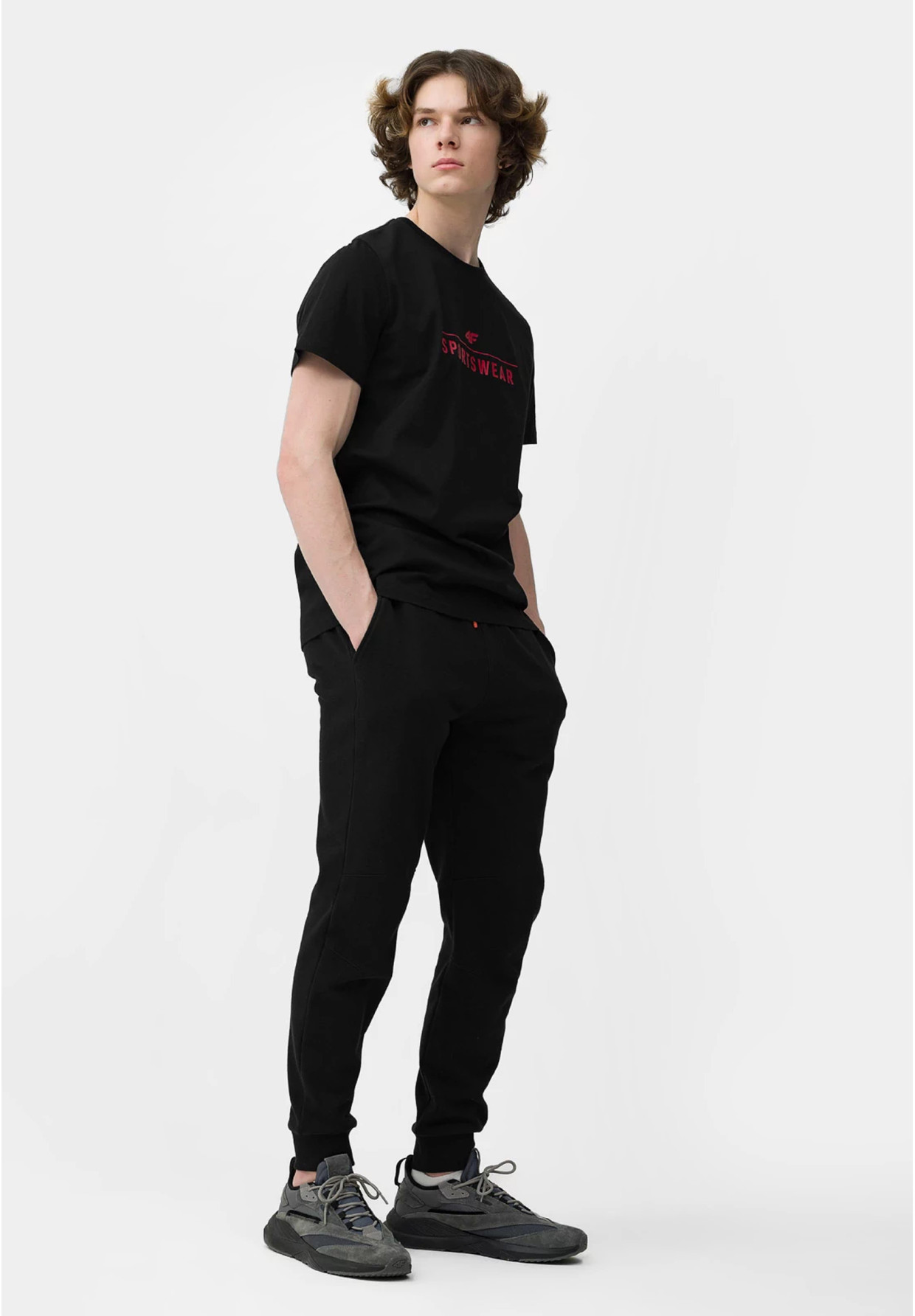 Koszulka Męska 4F T-shirt Czarny Logo