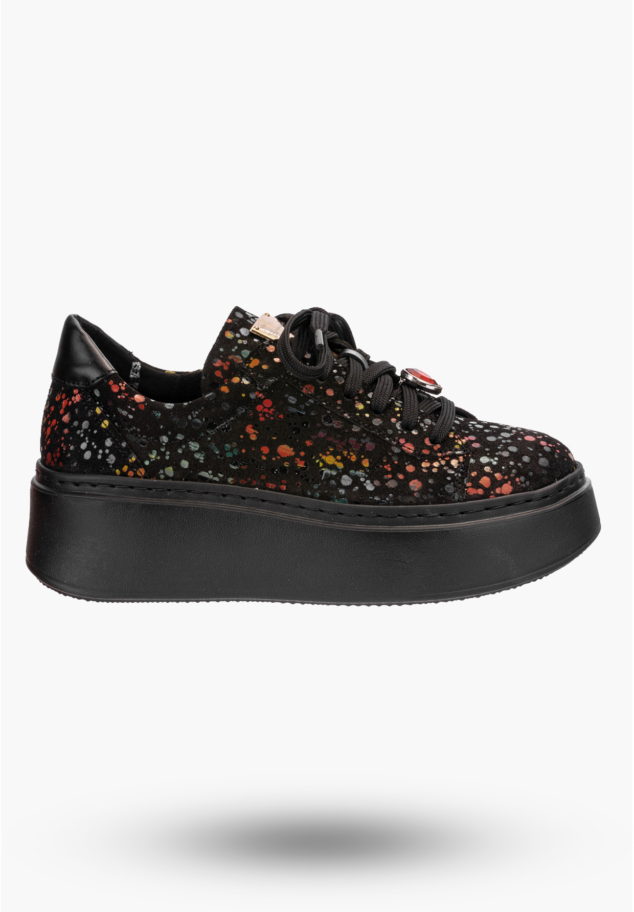 Półbuty Damskie Maciejka Sneakersy Czarne
