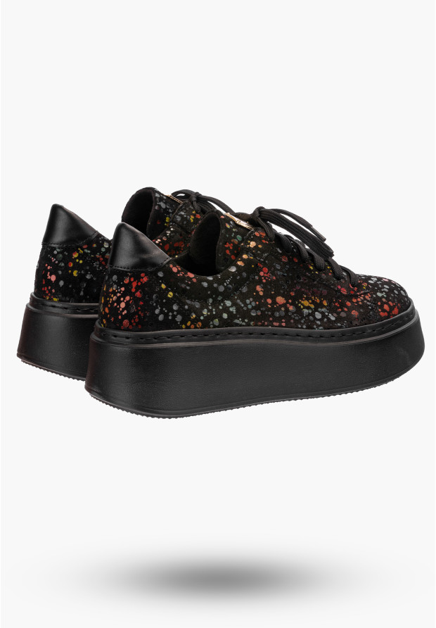 Półbuty Damskie Maciejka Sneakersy Czarne