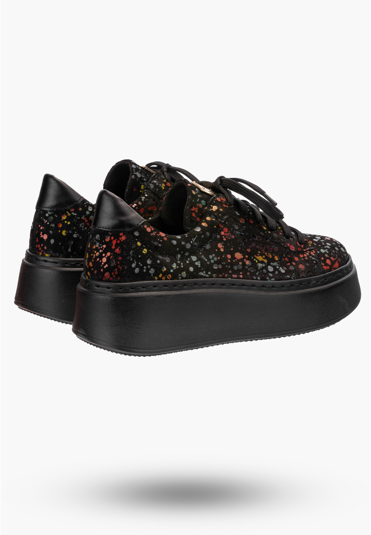 Półbuty Damskie Maciejka Sneakersy Czarne