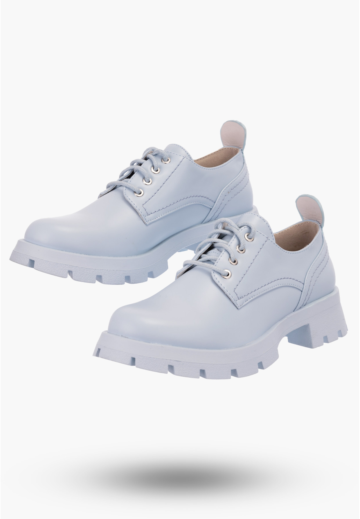 Buty Damskie Niebieskie Jeans Półbuty