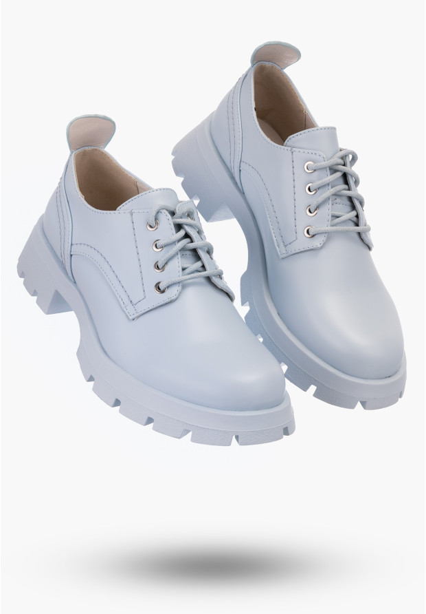 Buty Damskie Niebieskie Jeans Półbuty