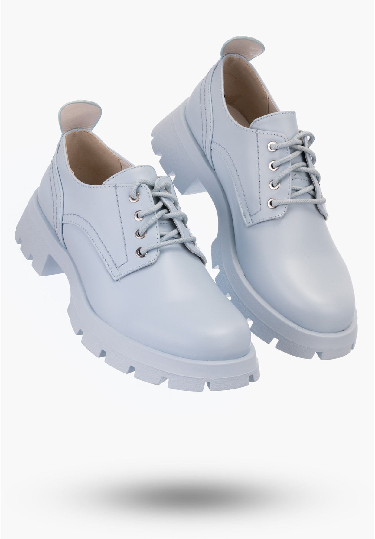 Buty Damskie Niebieskie Jeans Półbuty