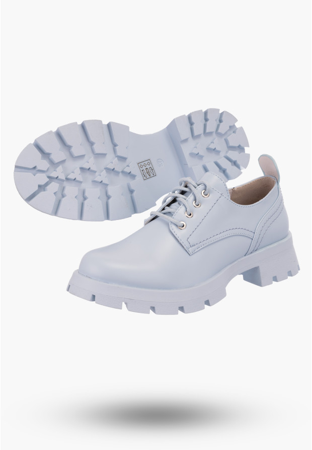 Buty Damskie Niebieskie Jeans Półbuty