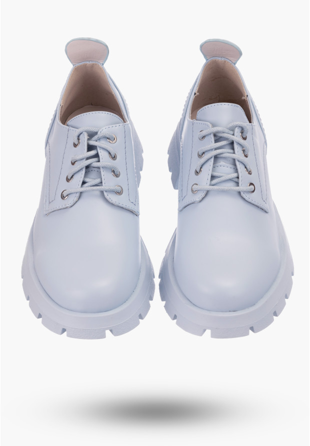 Buty Damskie Niebieskie Jeans Półbuty
