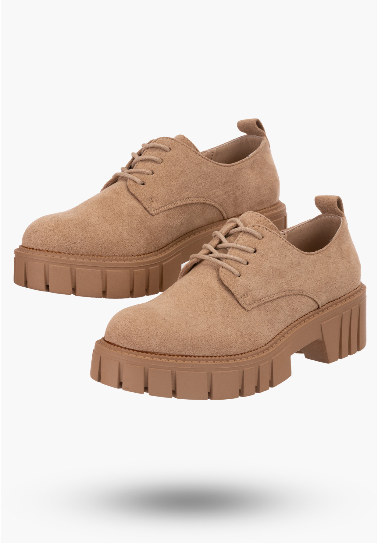 Buty Damskie Khaki Półbuty