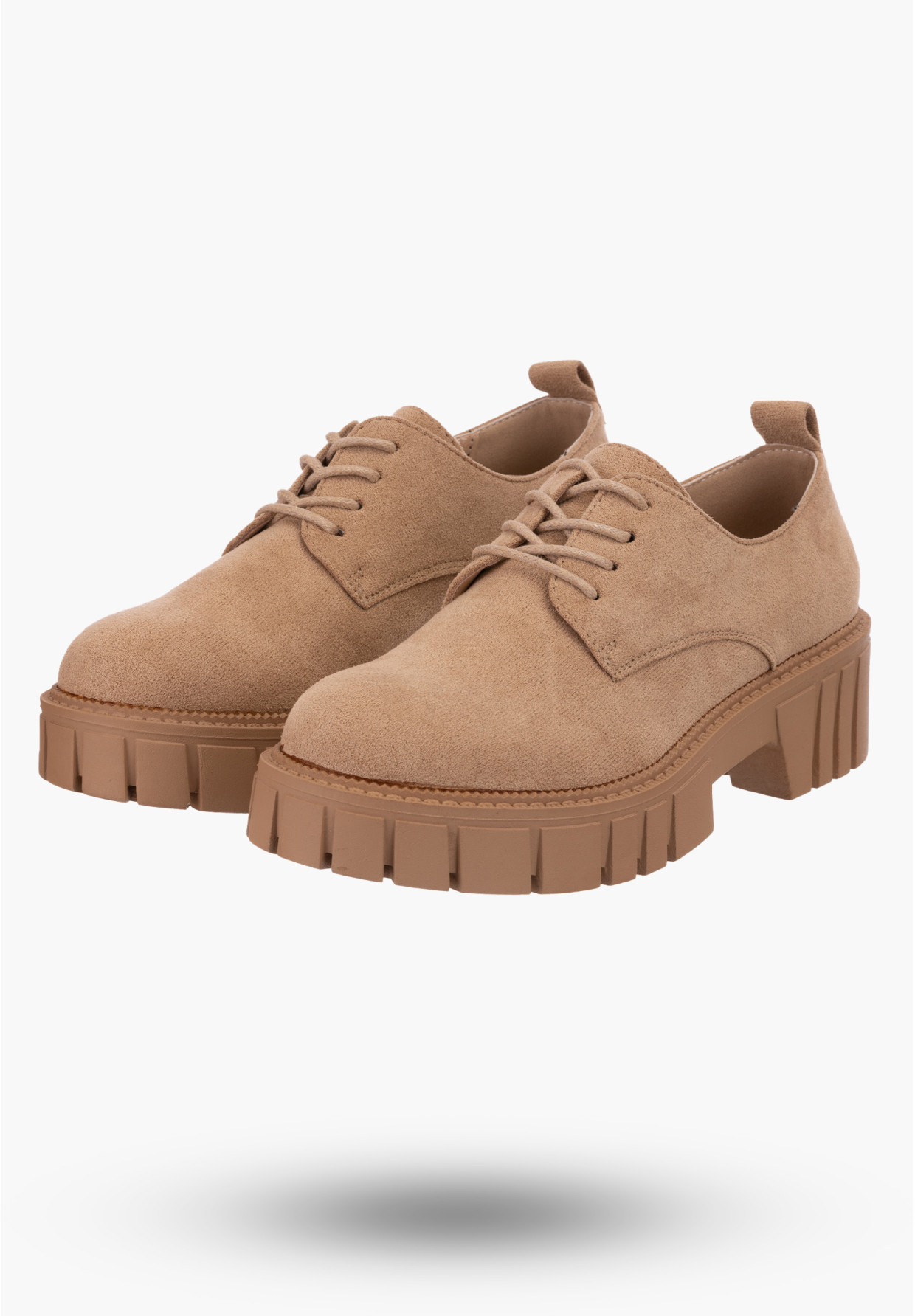 Buty Damskie Khaki Półbuty