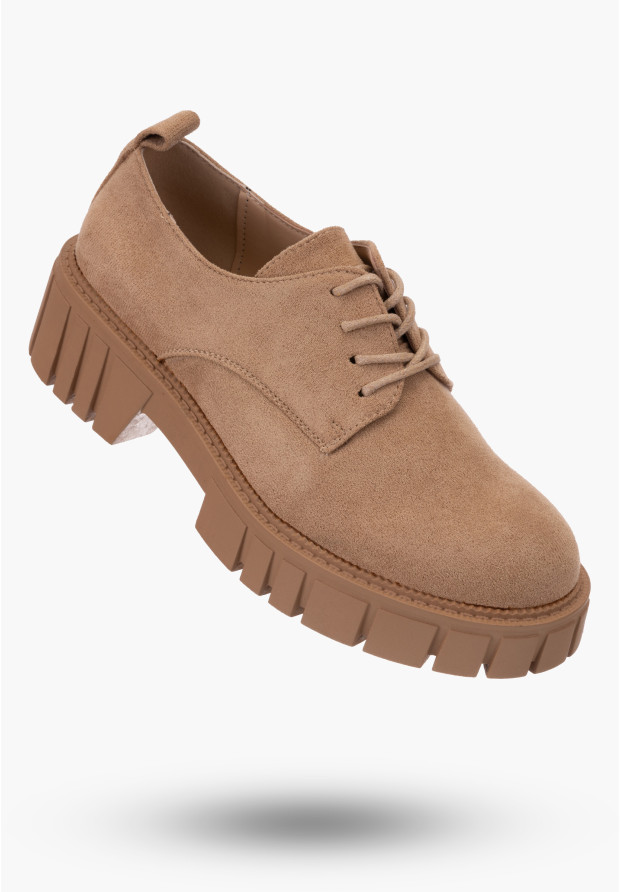 Buty Damskie Khaki Półbuty