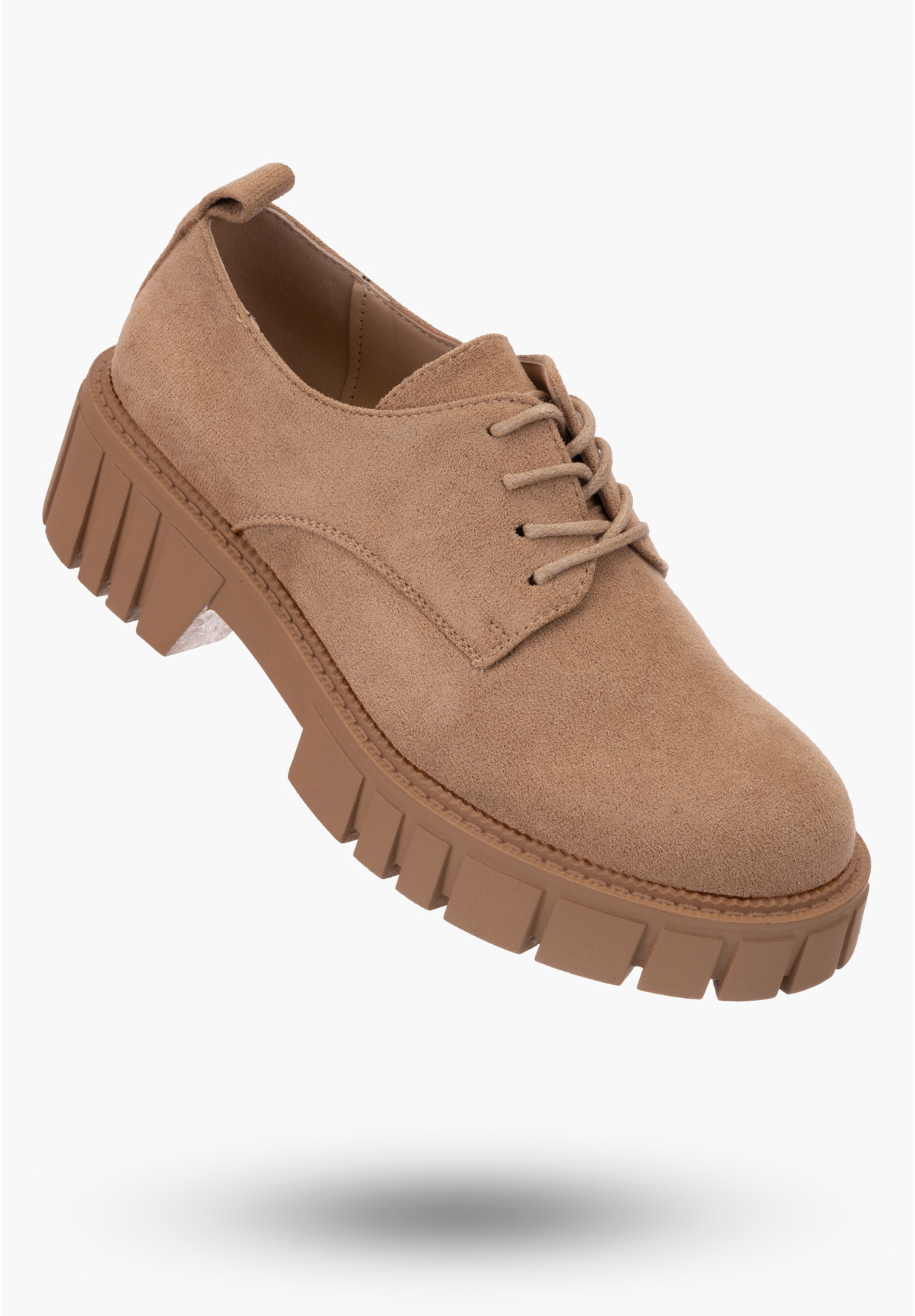 Buty Damskie Khaki Półbuty