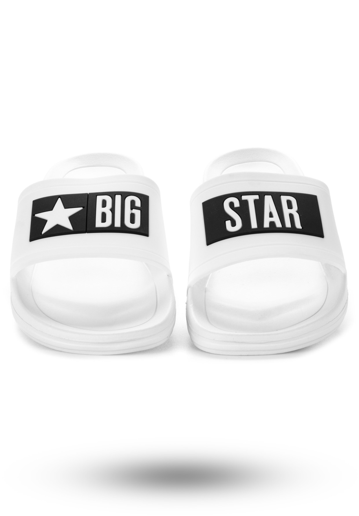 Klapki Big Star Męskie Białe DD174700